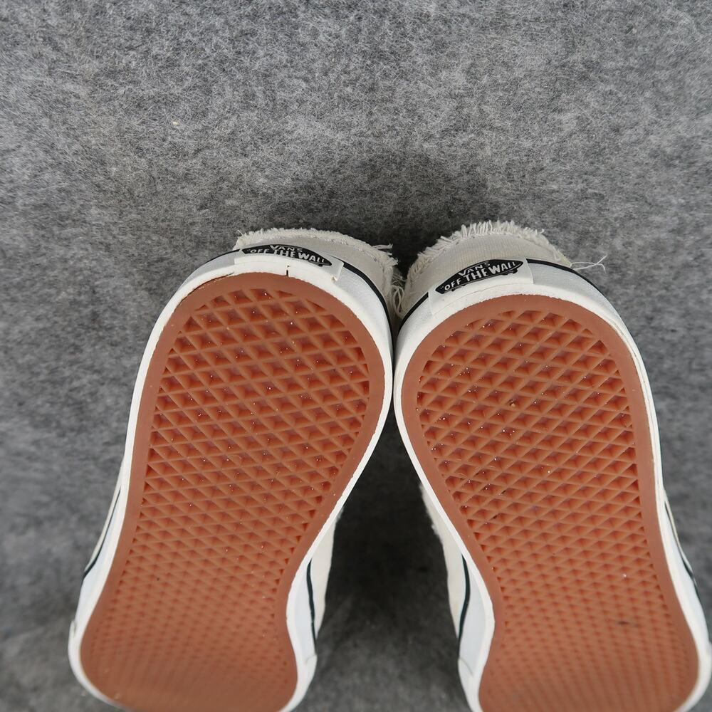 Vans Shoes Womens 7 Boat Shoe Sneakers Canvas White Casual Two Eye Trainer White - Picture 10 of 12